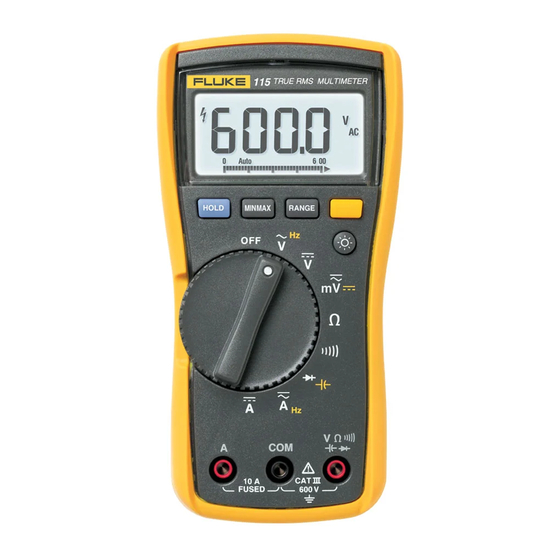 Fluke 110 Mode D'emploi