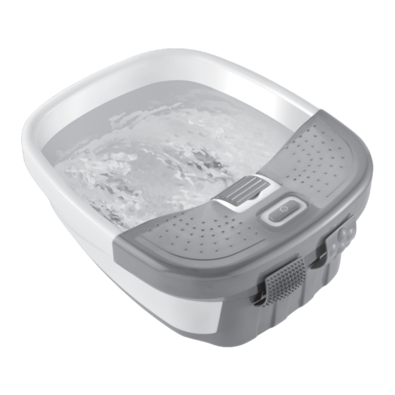 HoMedics BubbleBliss Deluxe Foot Spa Manuel D'instructions