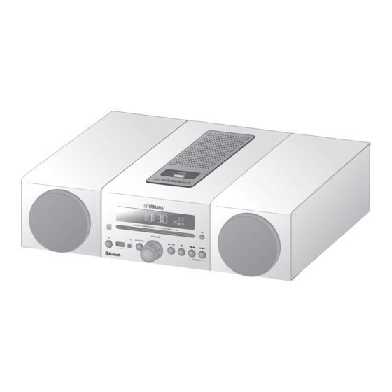 Yamaha MCR-B142 Mode D'emploi