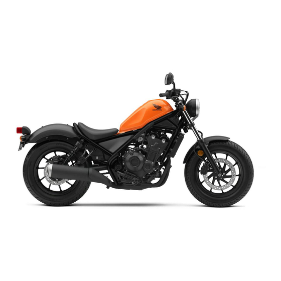 Honda CMX500A 2019 Manuel Du Conducteur