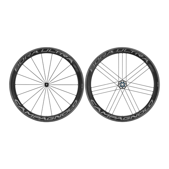 CAMPAGNOLO BORA ULTRA Manuel De L'utilisateur