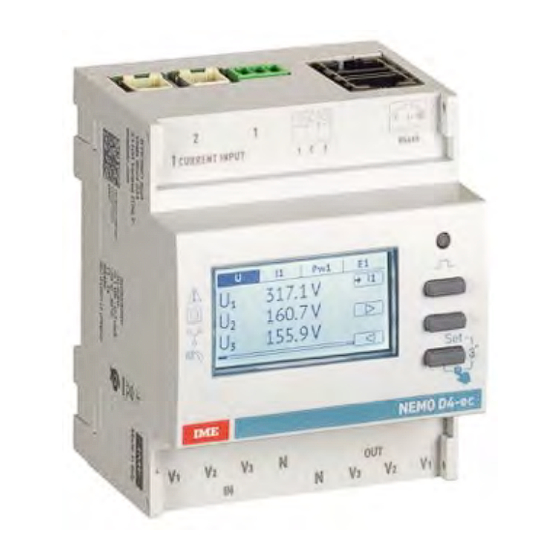 LEGRAND IME NEMO D4-ec Mode D'emploi