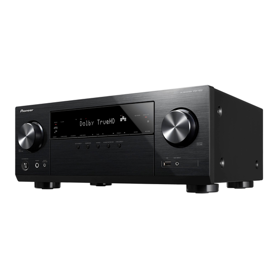 Pioneer VSX-832 Mode D'emploi