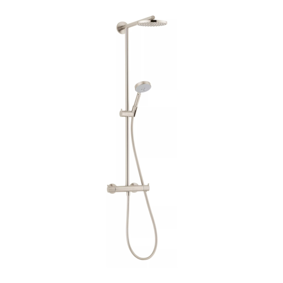 Hansgrohe Raindance Showerpipe 27165 1 Instructions De Montage / Mode D'emploi / Garantie