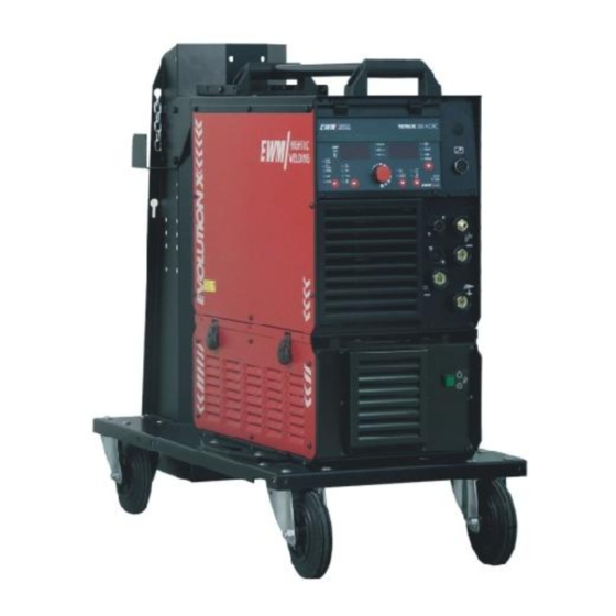 EWM Tetrix 350 AC/DC Comfort Plasma Manuel D'utilisation