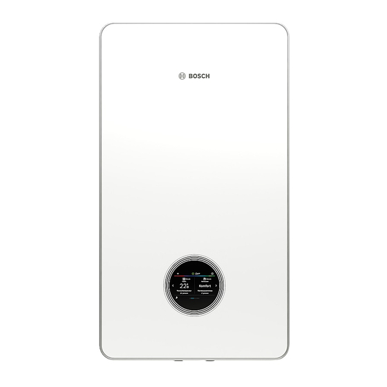 Bosch Condens 7800i W Notice D'utilisation