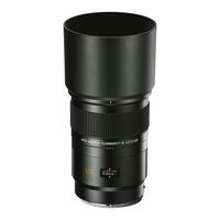 Leica SummArIt-S 1:2.5/120mm ASPH. Notice D'utilisation