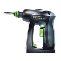 Festool C 12 Li Notice D'utilisation D'origine/Liste De Pièces De Rechange