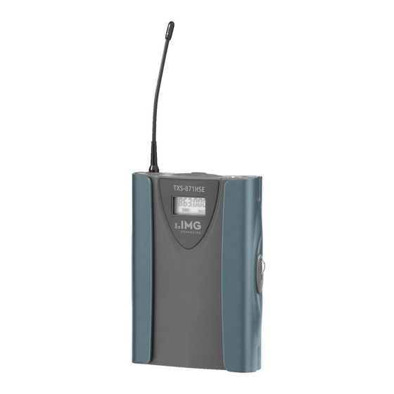 IMG STAGELINE TXS-871HSE Mode D'emploi