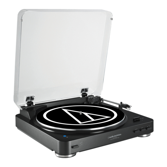 Audio-Technica AT-LP60SPBTBKE Installation Et Utilisation