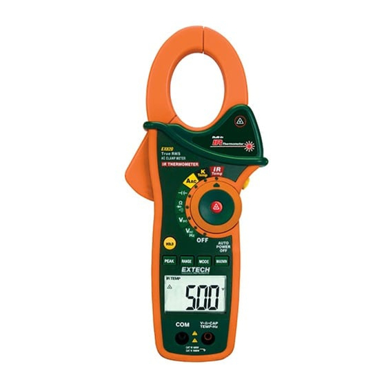 Extech Instruments EX820 Mode D'emploi