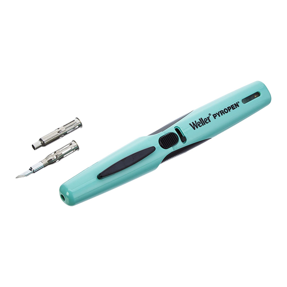 Weller Pyropen WP 60 Mode D'emploi