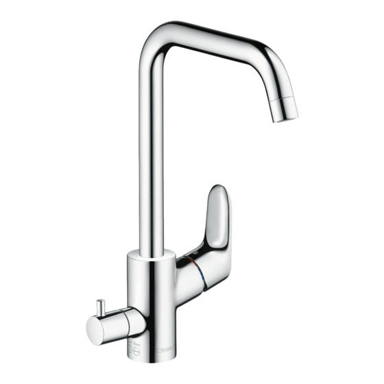 Hansgrohe Focus M41 260 1jet 31823000 Mode D'emploi / Instructions De Montage