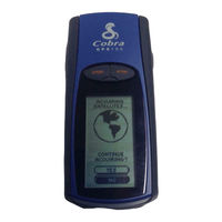 Cobra GPS 100 Guide De Démarrage