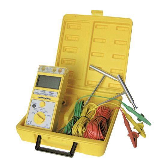 Chauvin Arnoux Multimetrix ERT 201 Notice De Fonctionnement