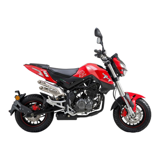 Benelli TNT125 2020 Manuel Du Propriétaire