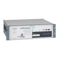 Alpes Technologies ALPTEC 2444 Duo Notice D'installation