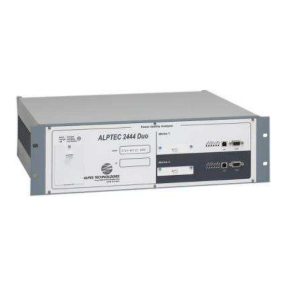 Alpes Technologies ALPTEC 2400 Notice D'installation