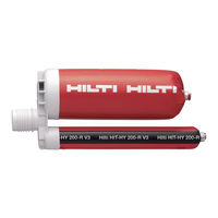 Hilti HIT-RE 500 V4 1400 Jumbo Mode D'emploi