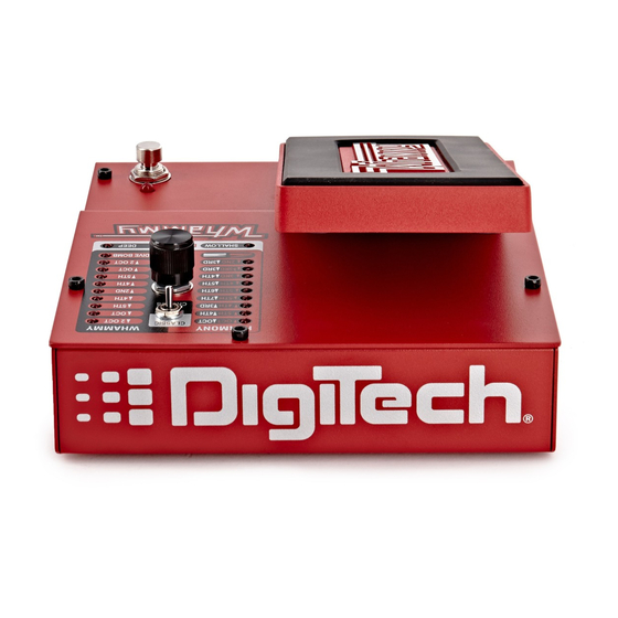 Harman DigiTech Whammy Mode D'emploi