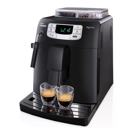 Saeco INTELIA HD8751 Mode D'emploi