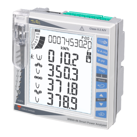 CARLO GAVAZZI WM40 Mode D'emploi