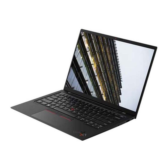 Lenovo ThinkPad X1 Carbon Gen 9 Guide D'utilisation