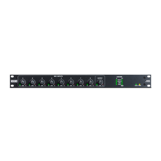 Rane AM2 Guide D'utilisation