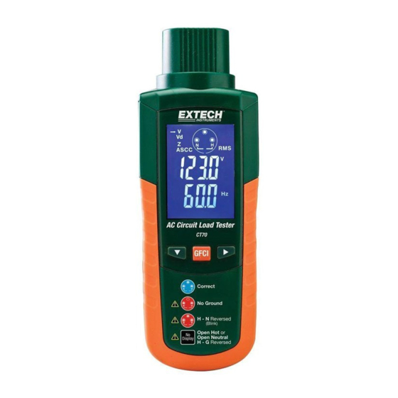Extech Instruments CT70 Manuel D'utilisation