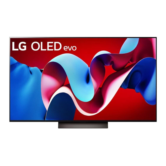 LG OLED55C4 2024 Manuel D'utilisation