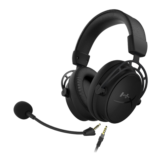 HyperX Cloud Alpha S Manuel D'utilisation