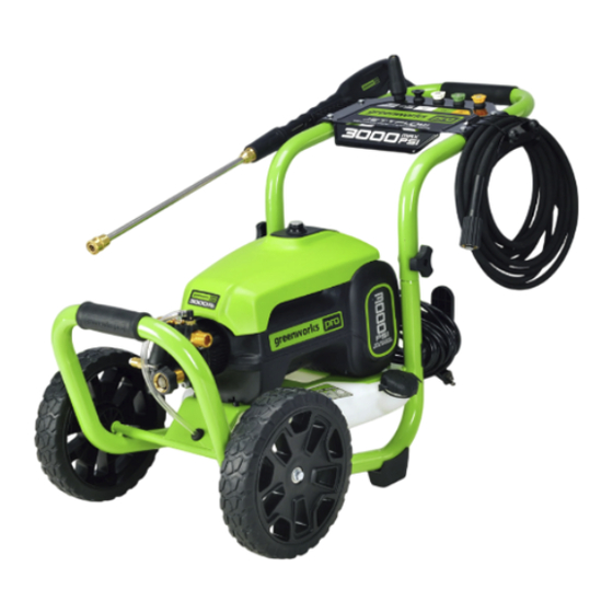 GreenWorks Pro GPW 3000 Guide Rapide