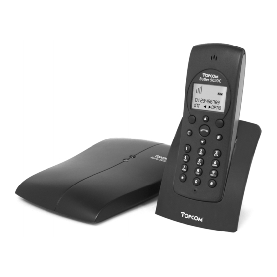 Topcom Butler 5020 Mode D'emploi