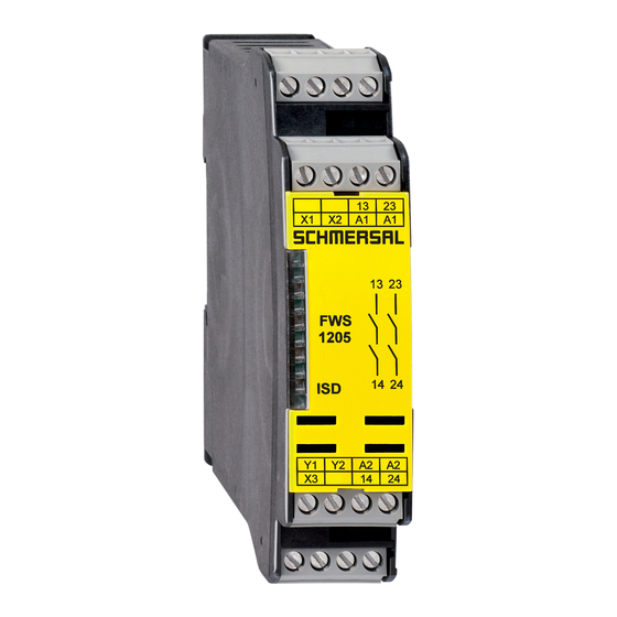 schmersal FWS 1205 Mode D'emploi