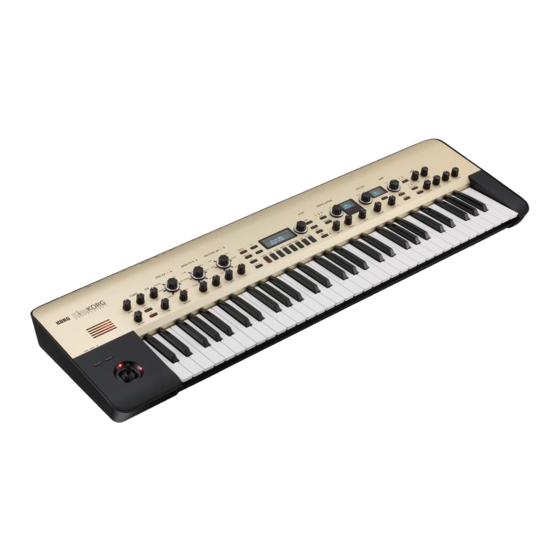 Korg KingKORG Guide Des Paramètres