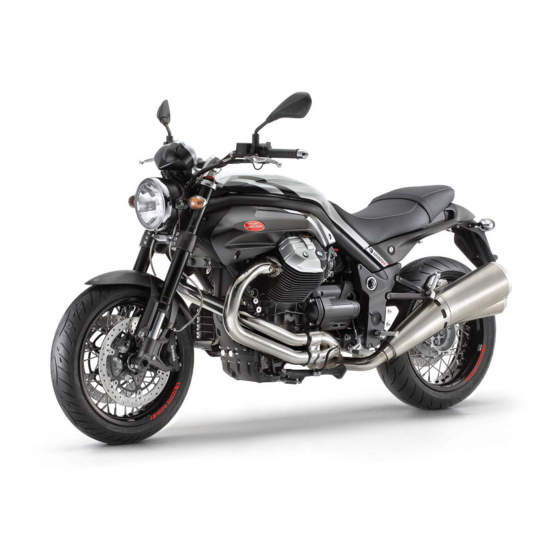 MOTO GUZZI Griso 8V-1200 Mode D'emploi