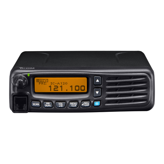 Icom IC-A120E Mode D'emploi