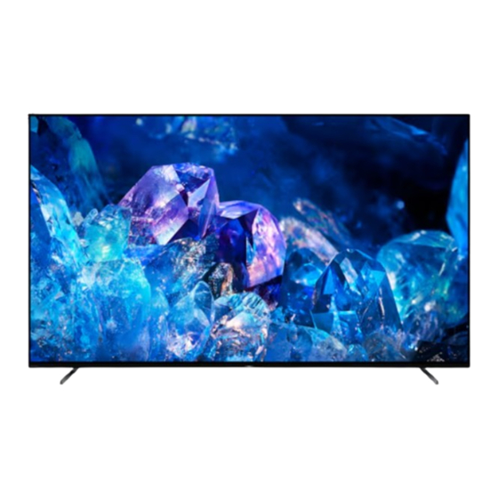 Sony BRAVIA XR-65A8K Serie Guide D'installation