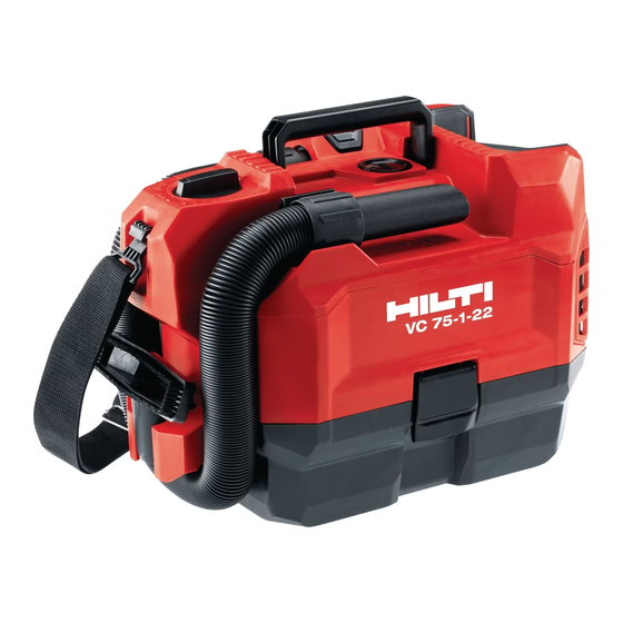 Hilti VC 75-1-22 Manuels