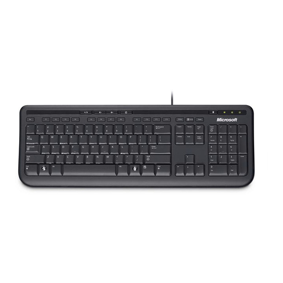 Microsoft Wired Keyboard 600 Guide De Mise En Route