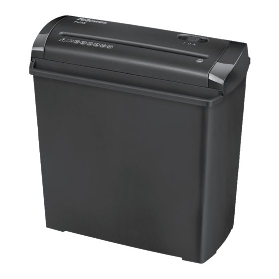 Fellowes Powershred P-25S Mode D'emploi