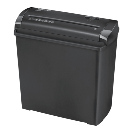 Fellowes POWERSHRED P-25S Manuel D'instructions