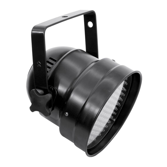 EuroLite LED PAR-56 RGB Spot Short Mode D'emploi