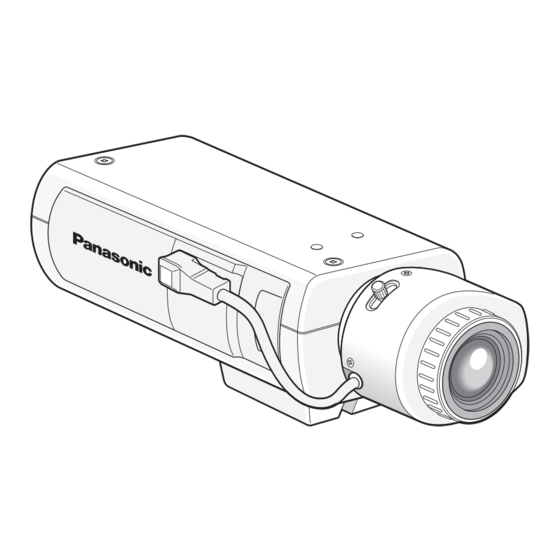 Panasonic WV-CP500/G Guide D'installation