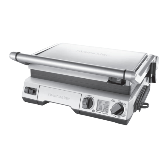 Riviera & Bar Gril-Plancha Barbecue Pro QGC850 Notice D'utilisation