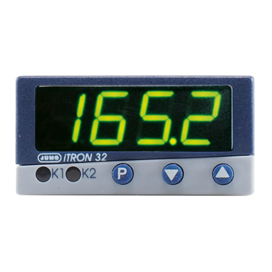 JUMO iTRON 702040 Notice De Mise En Service