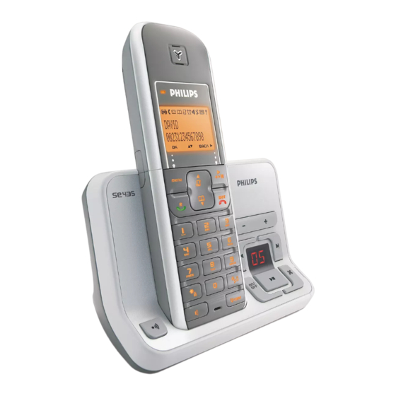 Philips SE435 Mode D'emploi