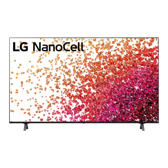 LG 50NANO75 Série Manuels