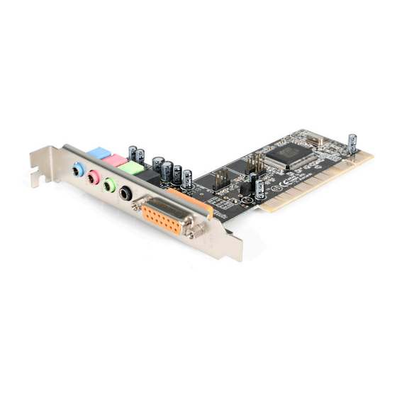 StarTech PCISOUND4CH Guide De L'utilisateur