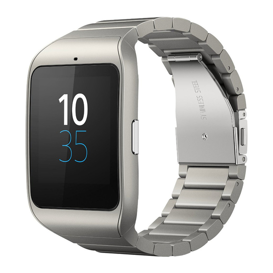 Sony SmartWatch 3 Guide De L'utilisateur